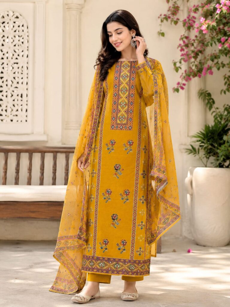 Silk Mix Fancy Unstiched Suit